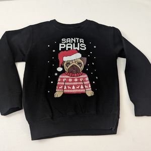 Boys Ugly Sweater Santa Paws Size 5/6